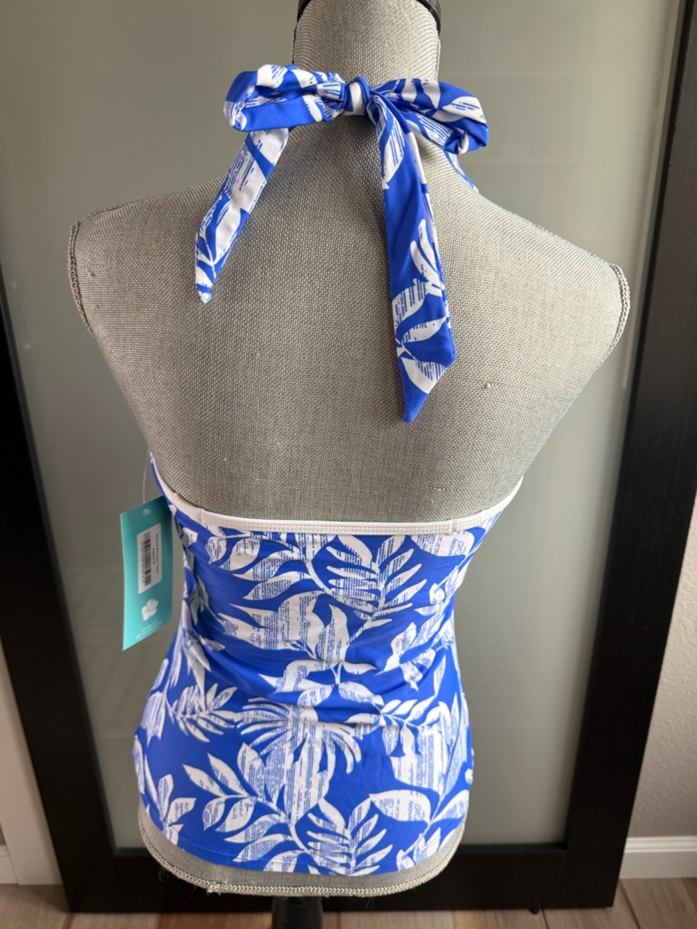 Harpari Mykonos Blue Sport Tankini (Top Only) - Size M - New With Tags - Picture 4 of 5